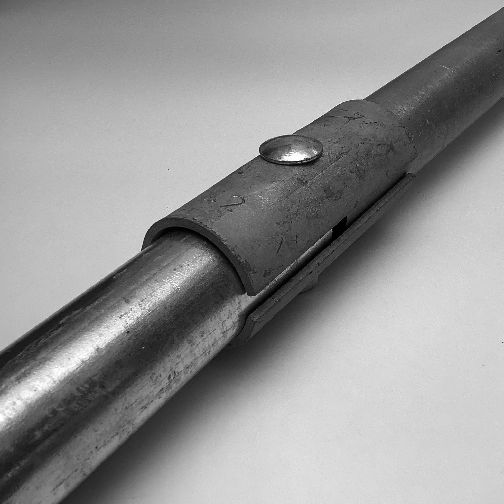 Aussenrohrverlängerung, 5/4"-5/4" (42.4 mm -42.4 mm), feuerverzinkt, Schrauben 1x M10x60