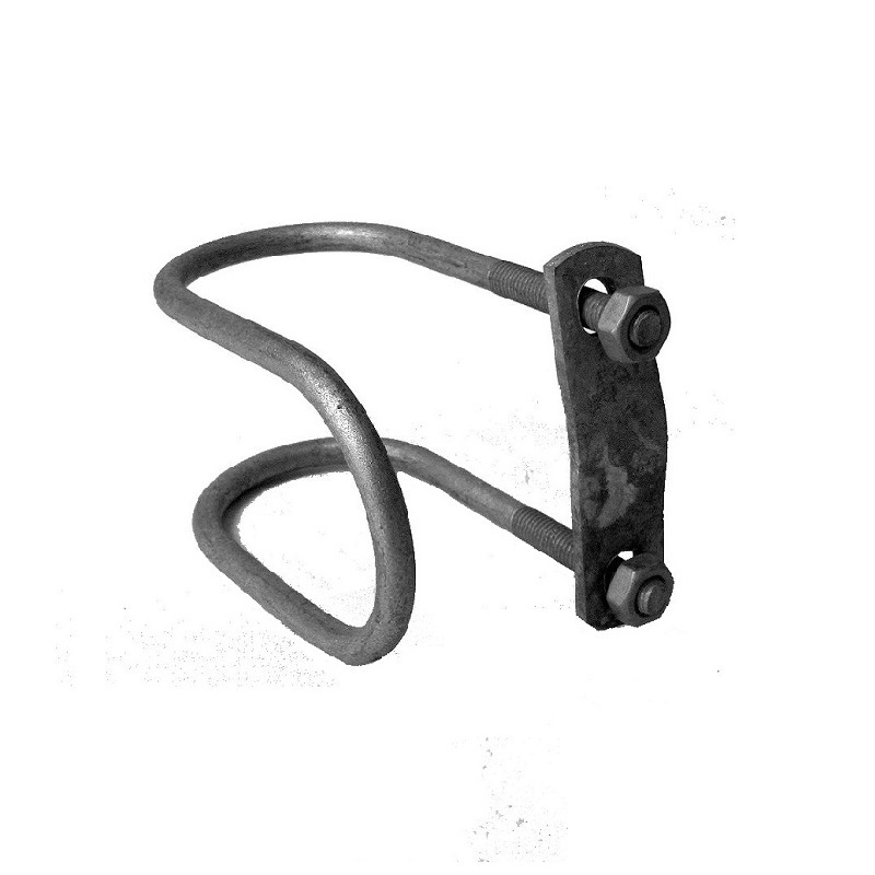 Rundstahlbügel geschl., Mischgrösse, 1 1/2" x 2" (48.3 mm x 60.3 mm), inkl. Steg und Muttern, FV