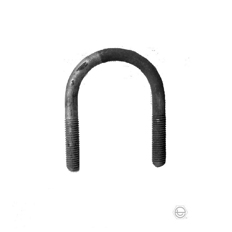 Rohrbügel   1 1/2" (48.3 mm), inkl. 2 Muttern, FV, ohne Steg