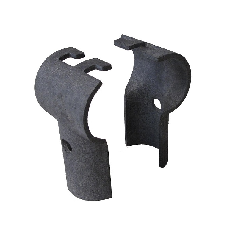 Krallenschelle 90°,  1 1/4" x 1 1/4" (42.4 mm x 42.4 mm), feuerverzinkt, Schraube 1 xM10x60