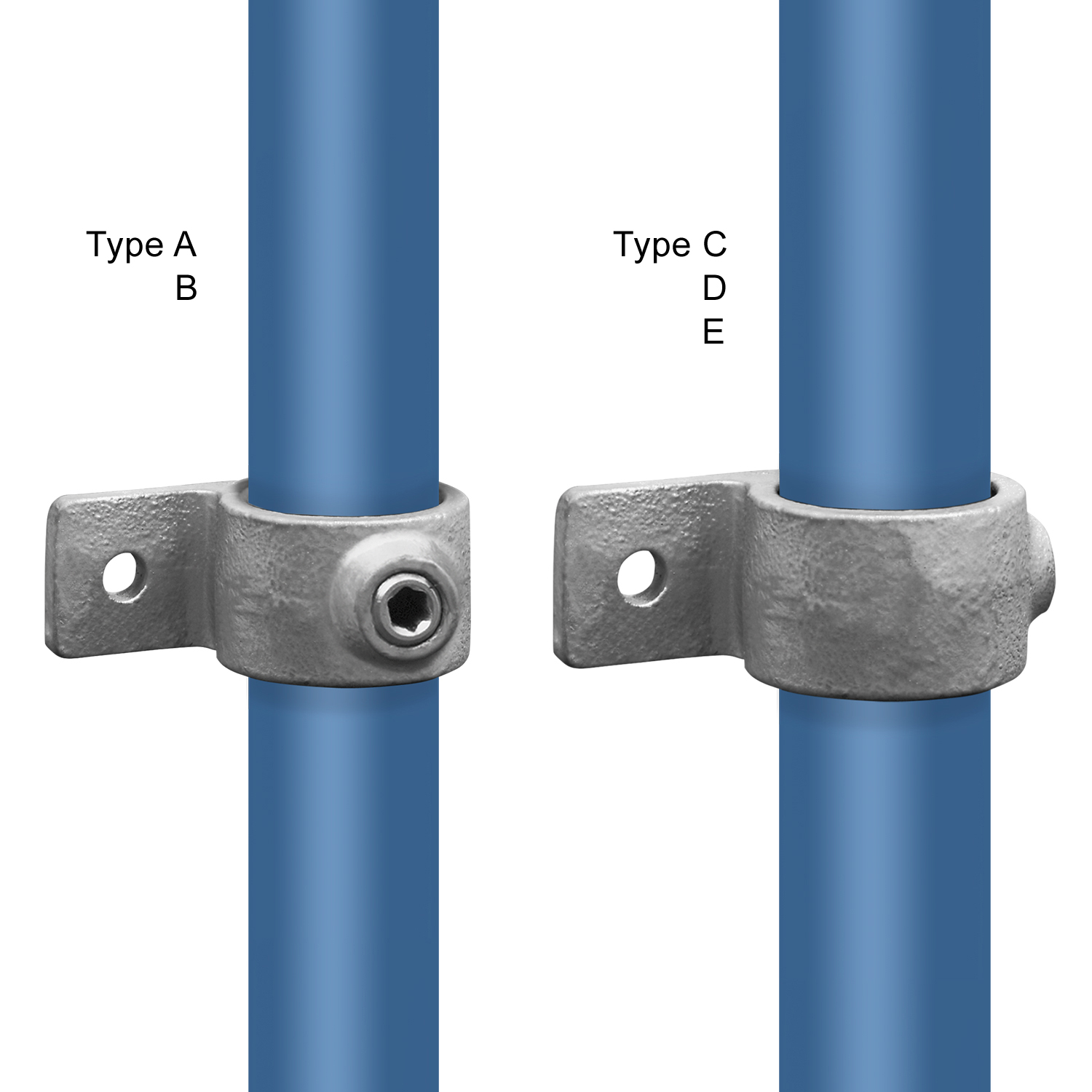 Ösenteil mit Einzellasche 26,9 mm (¾”)