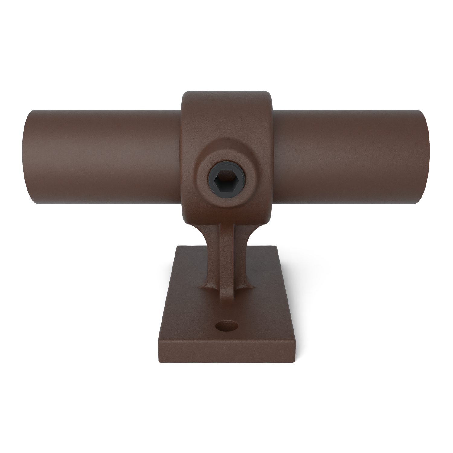 143W-B Handlaufhalt. - 33.7 mm braun