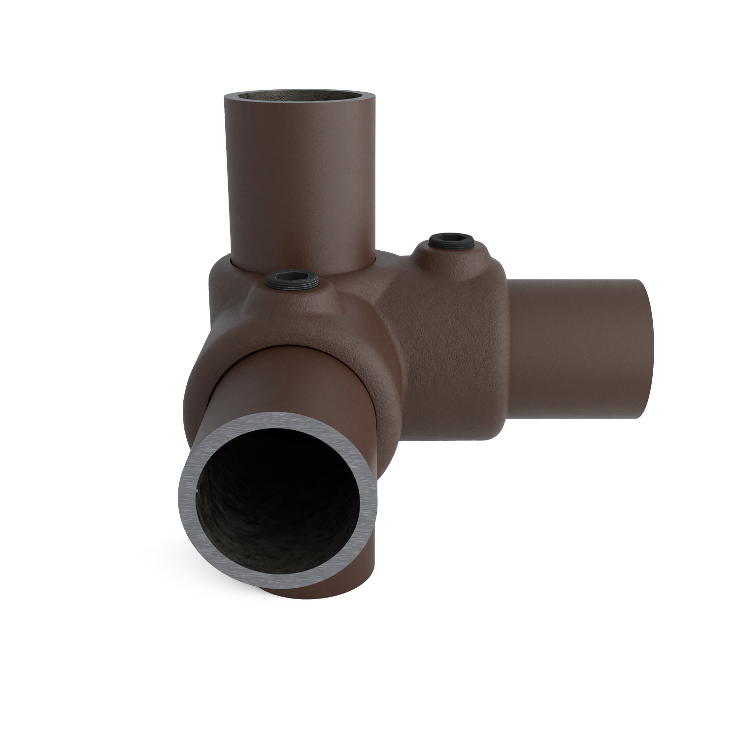 116-A Eckverbindung 90°- 26.9 mm braun