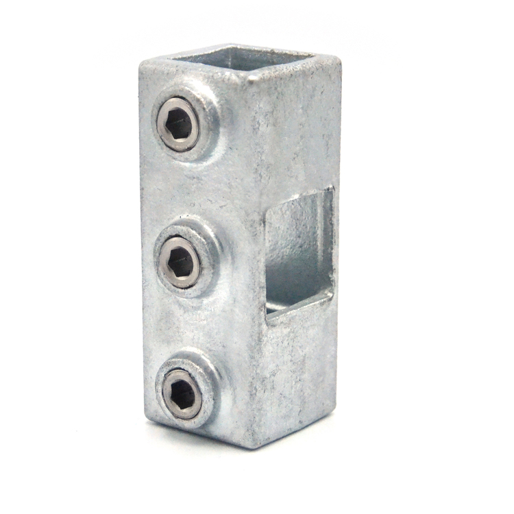 Kreuzstück, durchgehend  für quadratische Rohre - 25 mm