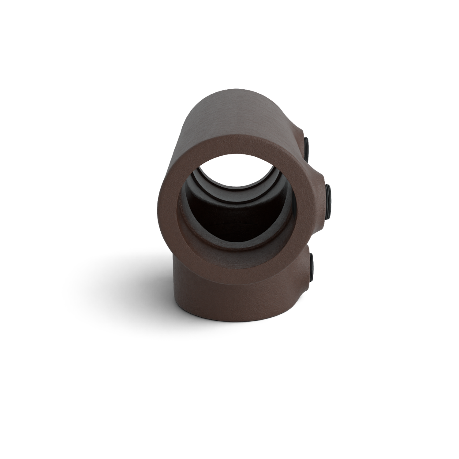 104-A T-Stück lang - 26.9 mm braun