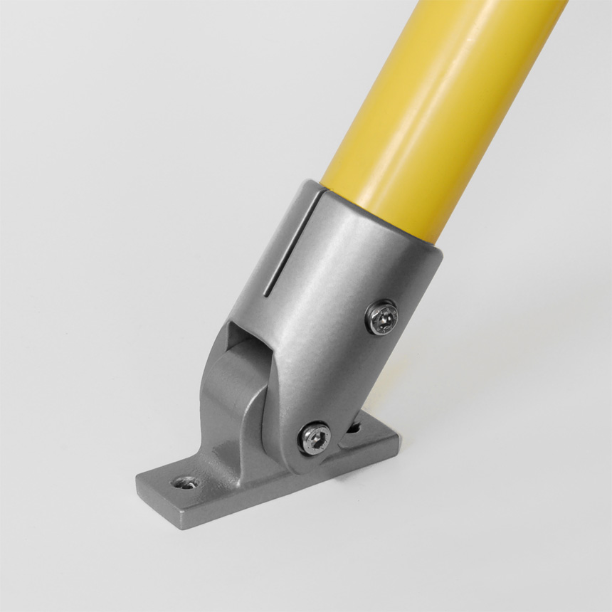 variable Stütze Aluminium 30mm, Fuss konkav