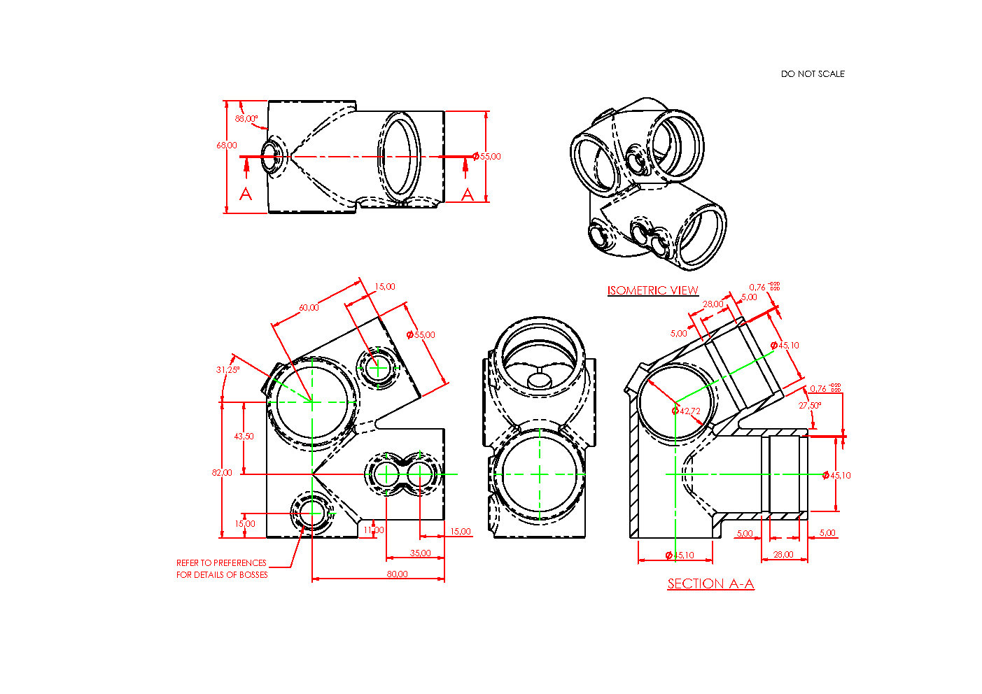 Traufenbogen 42.4 mm (1 1/4”)