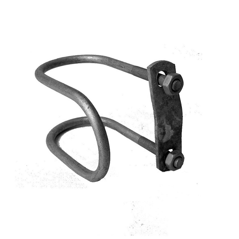 Rundstahlbügel geschl.  2" x 2" (60.3 mm x 60.3 mm), inkl. Steg und Muttern, FV