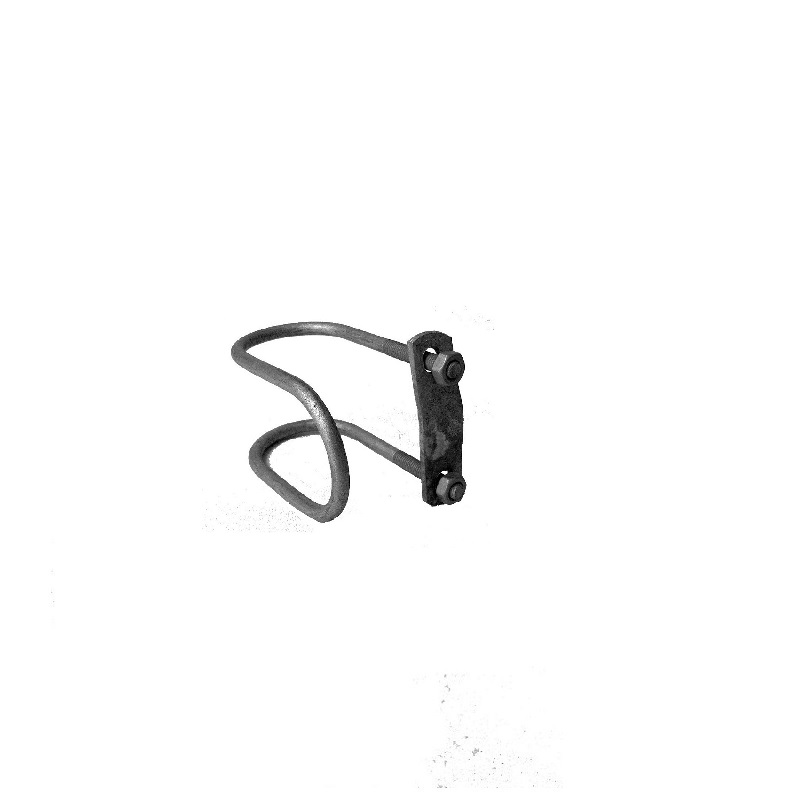 Rundstahlbügel geschl. 3/4" x 3/4" (26.9 mm x 26.9 mm), inkl. Steg und Muttern, FV