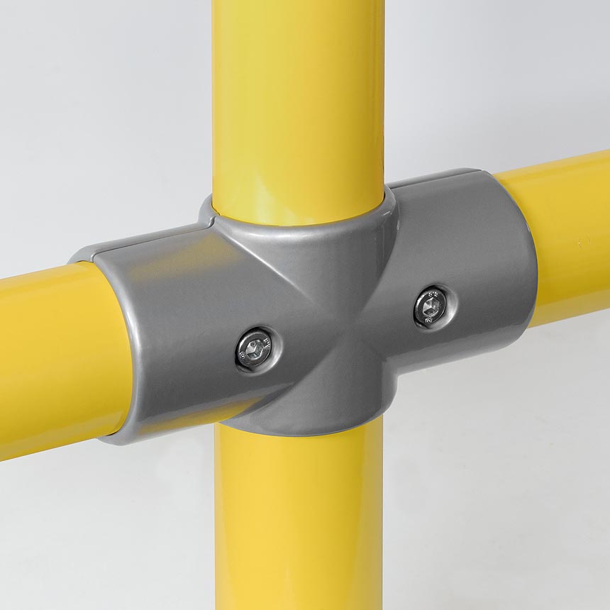 Kreuz-Verbinder Aluminium 60mm, zweiteilig