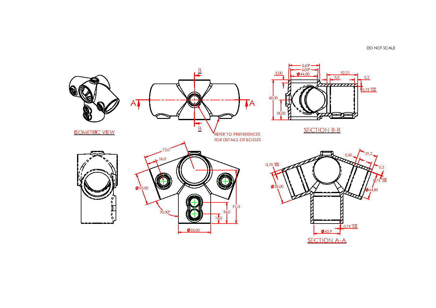 Traufentopstück 42.4 mm (1 1/4”)