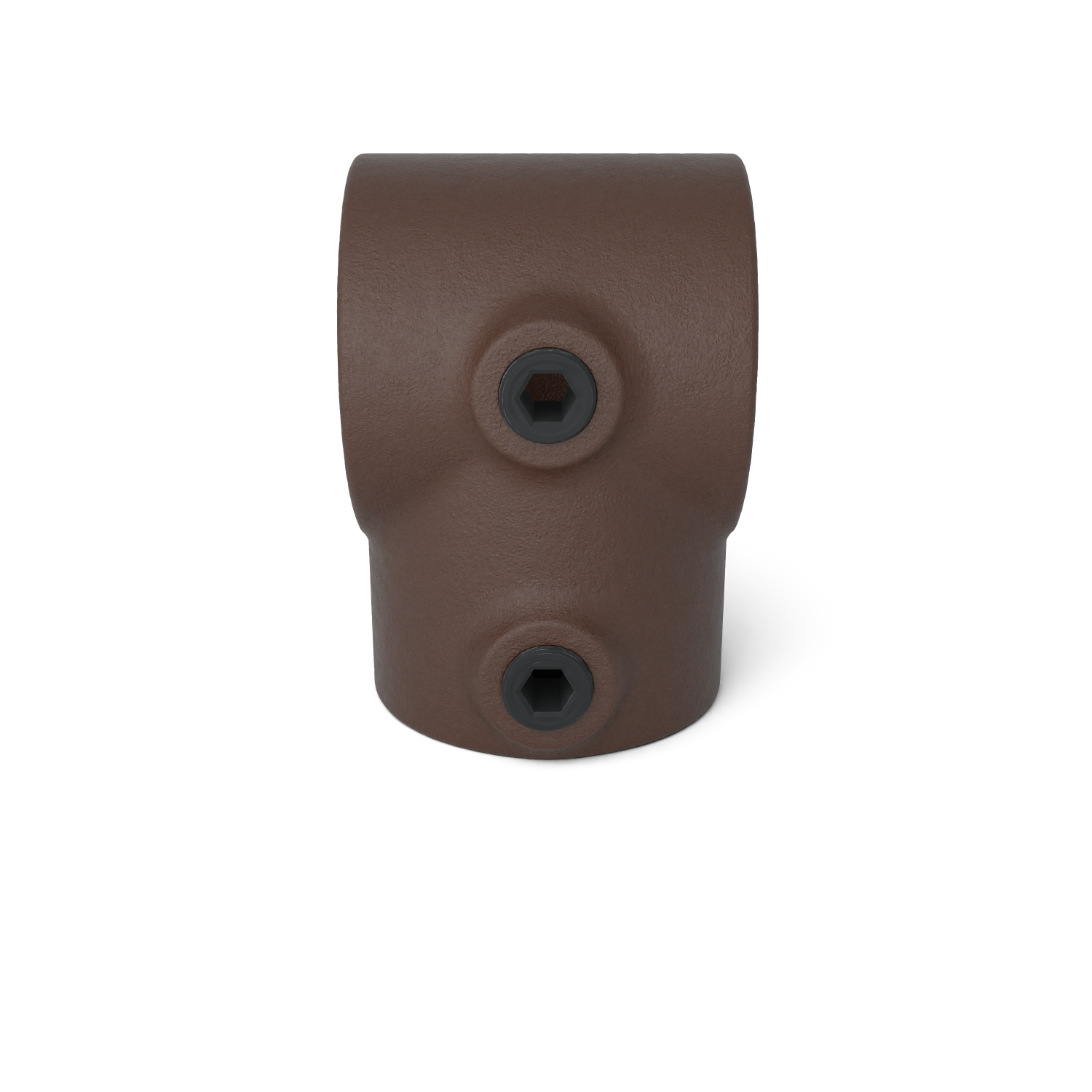 101-A T-Stück kurz - 26.9 mm braun