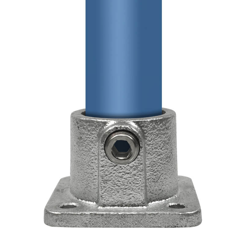 Fussplatte, eckig, durchgehend  26,9 mm (¾”)