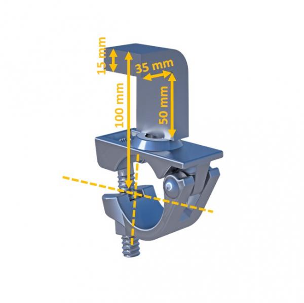 Trägerkupplung   48.3 mm,  SW 22mm