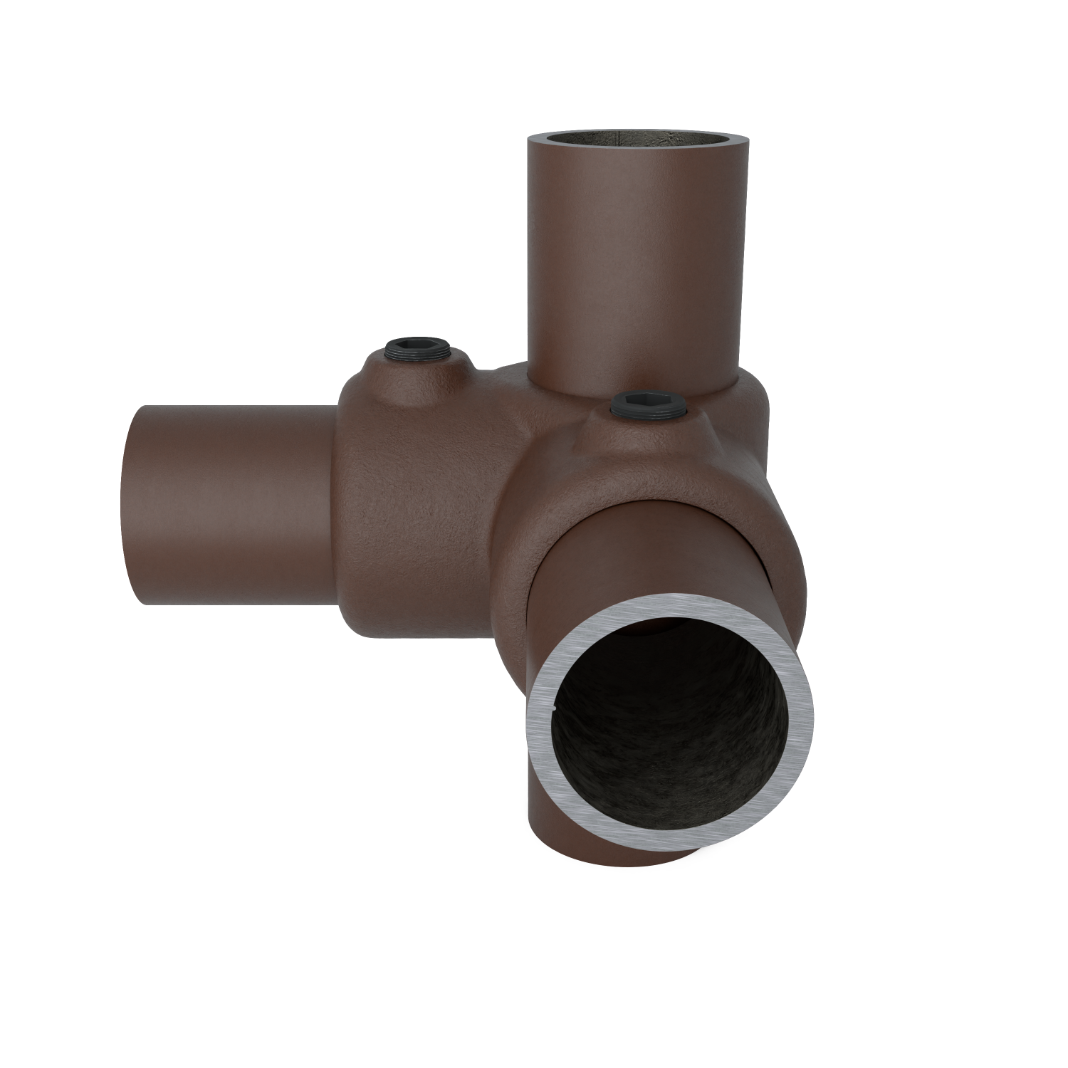 116-A Eckverbindung 90°- 26.9 mm braun