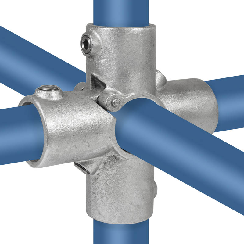 Offenes (klappbares) Vierweg-Kreuzstück 48,3 mm (1½”)