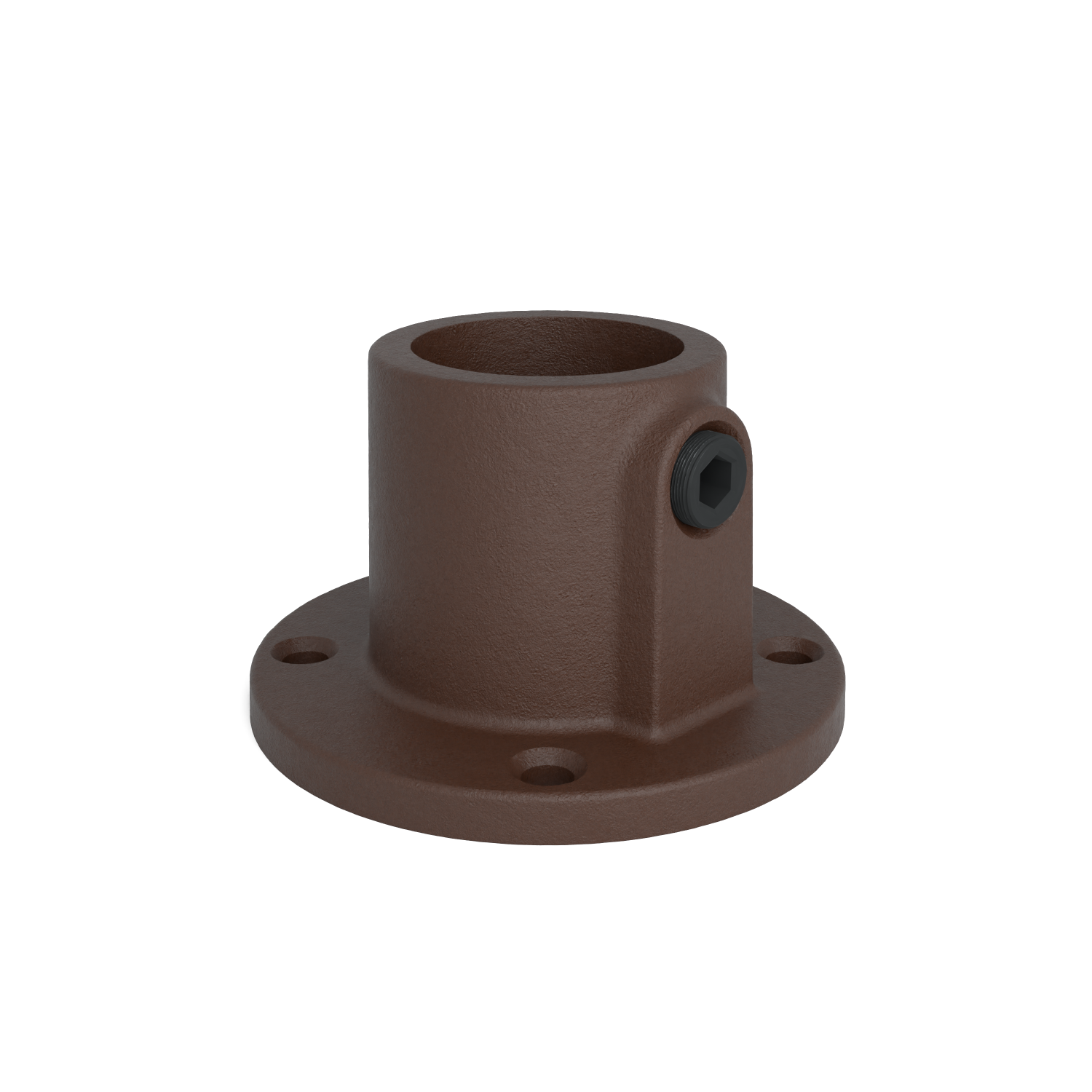 131T-A Fußplatte rund, durchgehend - 26.9 mm braun 