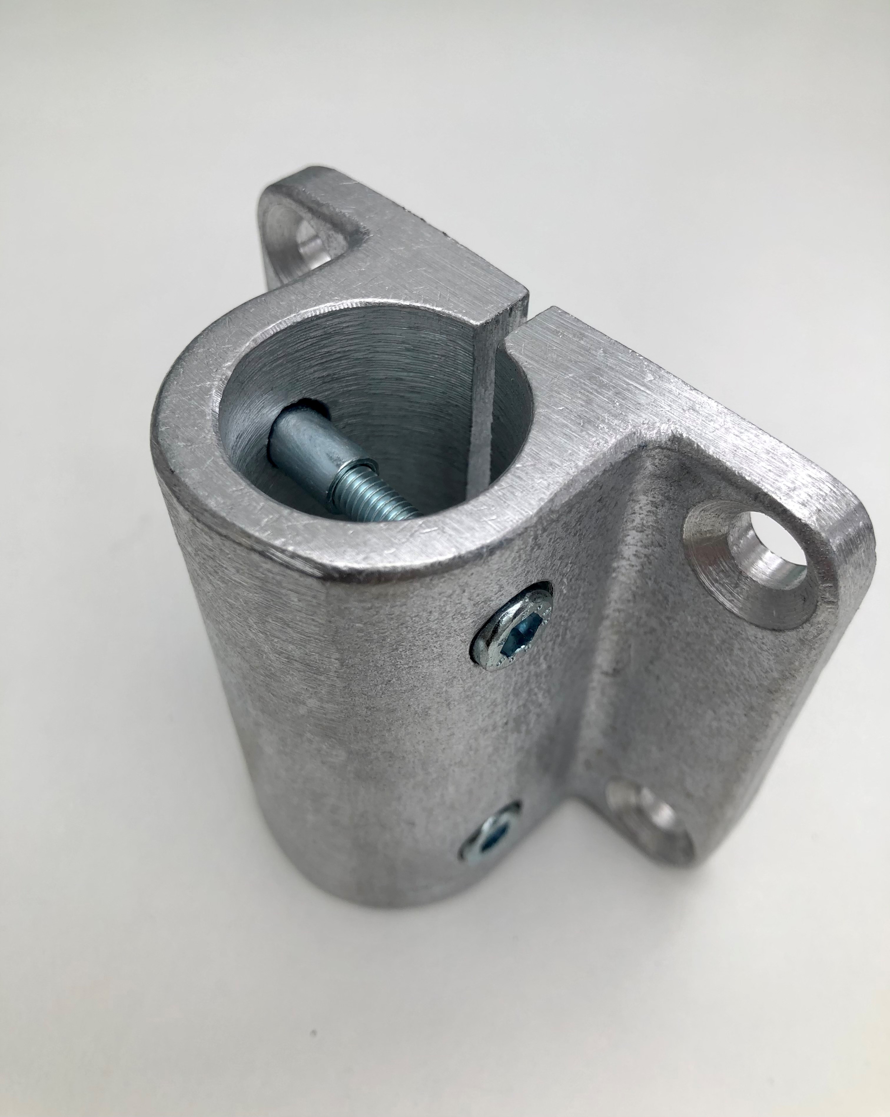 Rohrlager, 30mm, Alu roh, durchgehend, Bohrung am Rohr erforderlich