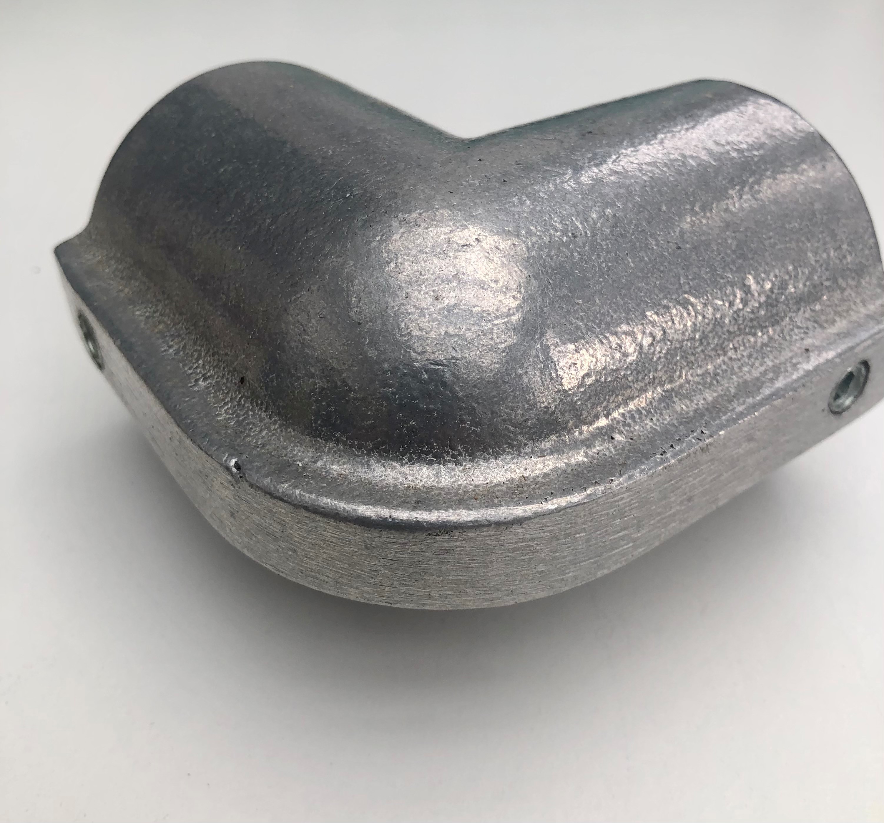 Kniestück 90° 48,3mm, 365gr, Alu roh, 406gr 