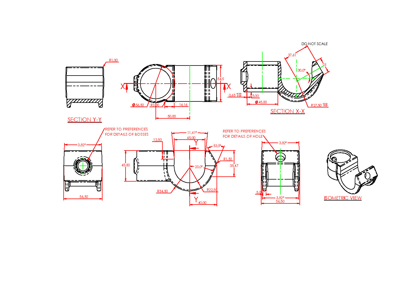 Offenes Kreuzstück mit Einsatz 42.4 mm (1 1/4”)
