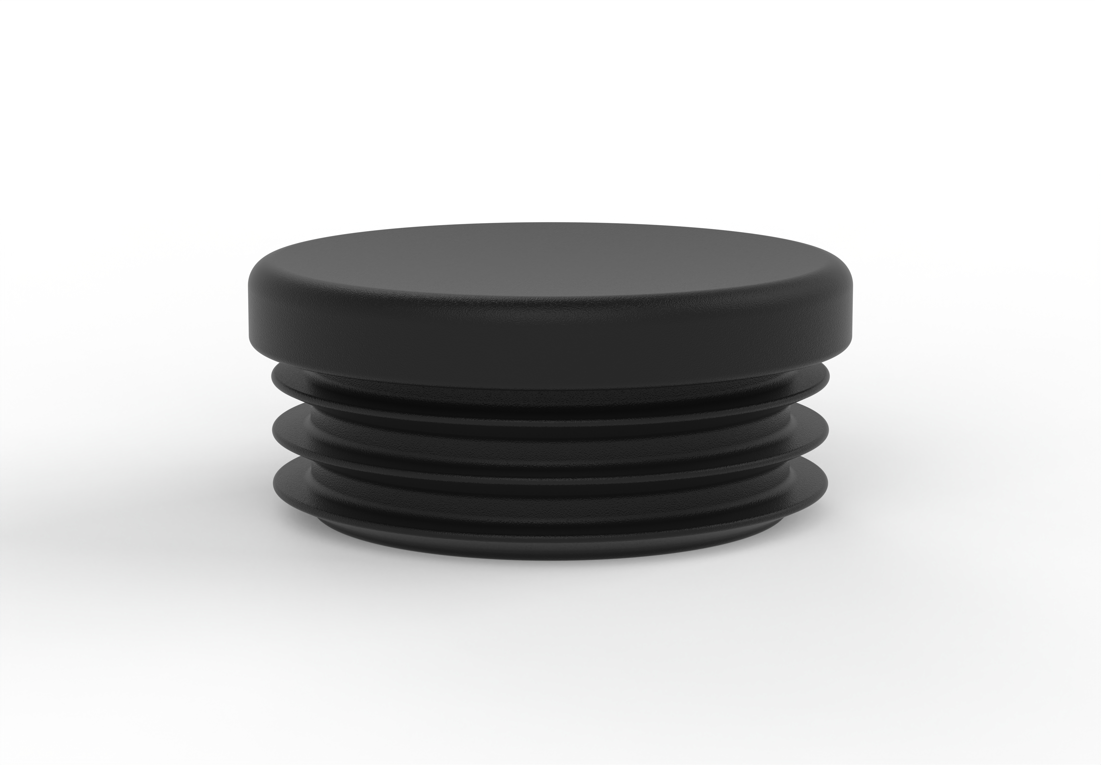 Stopfen zu Rohren 35mm, schwarz