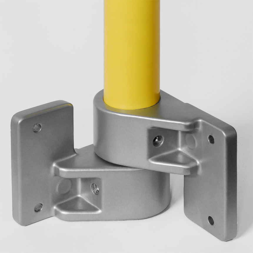 Eck-Rohrlager Aluminium , flexibel 40mm