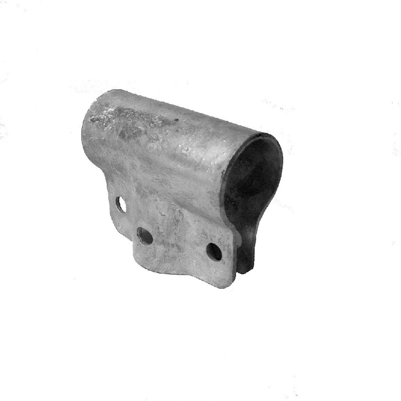 T-Schelle geschlossen 90°,  1 1/2" x 1 1/2" (48.3 mm x 48.3 mm), feuerverzinkt, Schrauben 2xM10x30