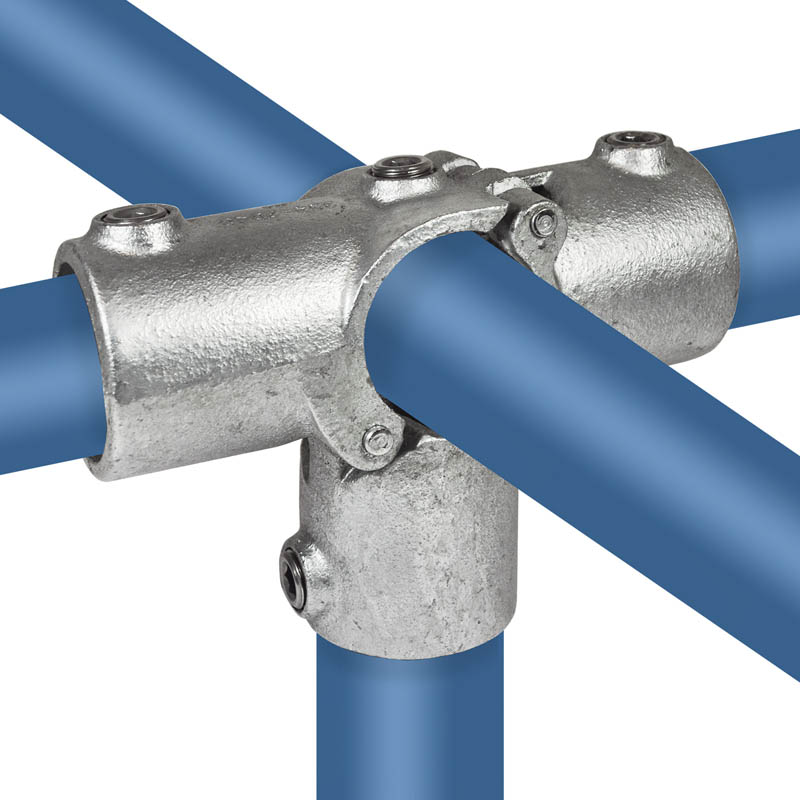 Offenes (klappbares) T-Stück mit Seitenausgang 48,3 mm (1½”)